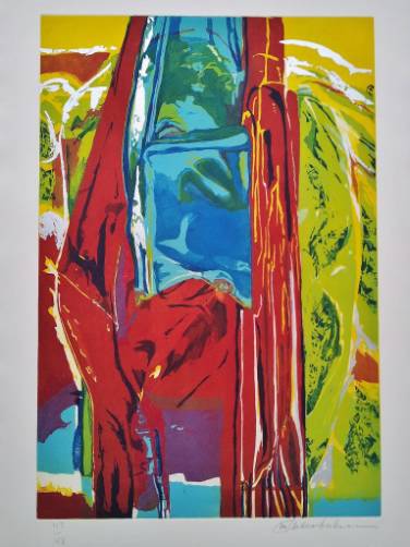 John Chamberlain print `3 Daughters, More Rain` from `Natural Landscape` Suite 1987, American